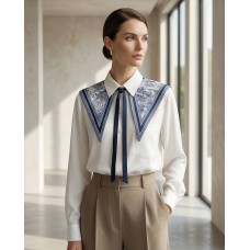 Шовкова акцентна сорочка